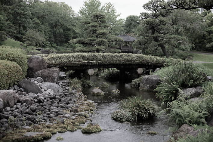 Momijiyama Japanese Garden in Sumpu Castle Park. 