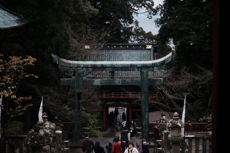The Torii Gate at Kunozan Toshogu (Fujifilm X-T1)