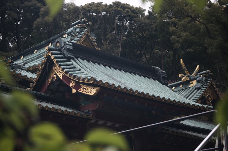 The main building of Kunozan Toshogu Shrine (a Summar 5cm f2 lens)