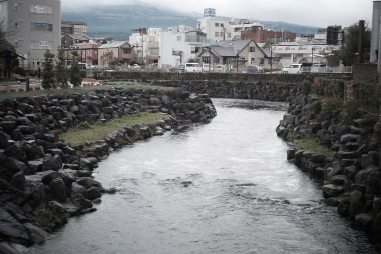 A stream which consists of Mount Fuji's spring water