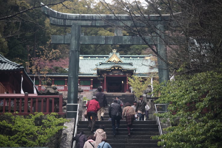 Kunozan Toshogu Shrine, where Ieyasu is enshrined. (久能山東照宮）
