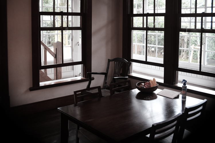 Interior of Mr. McCaleb's house in Zoshigaya, Tokyo.