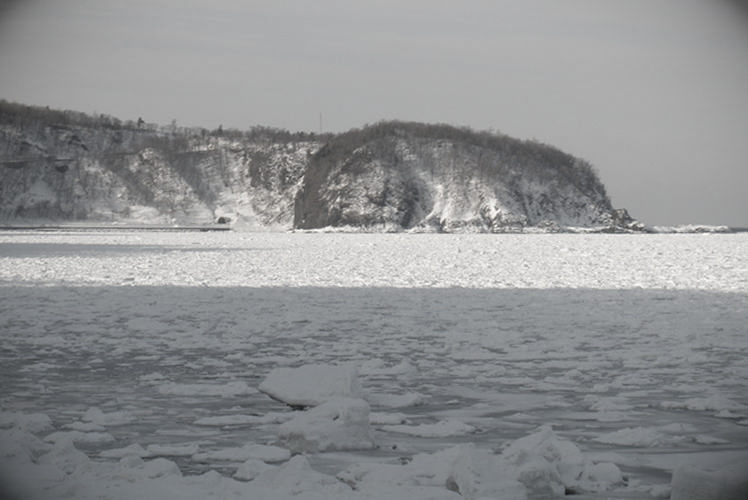 Ice floes off the coast of Shiretoko 