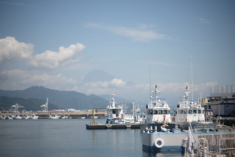 Mount Fuji seen from Shimizu Port