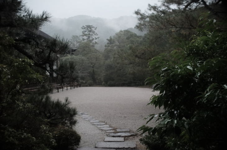 Japanese garden at Konchi-in, Kyoto.