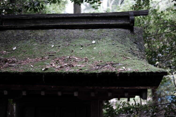 A subsidiary shrine at Ota Shrine in Kyoto.