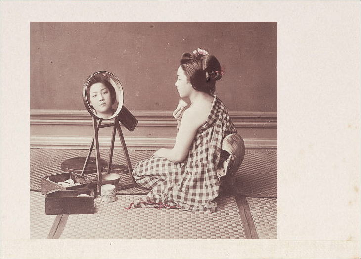 A Meiji-era Japanese woman. Photo taken by Felice Beato. 