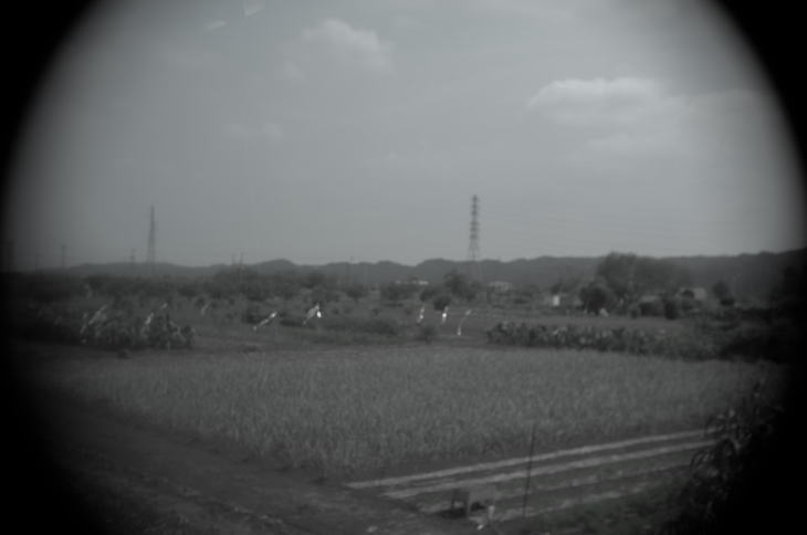 View from the window of the JR Itsukaichi Line.