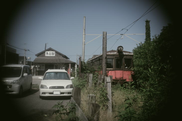The wooden building of Tokawa Station, Chiba.