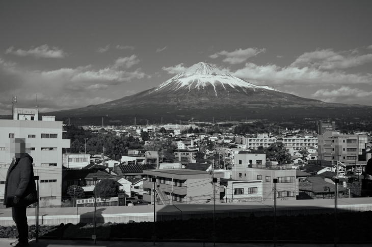 Mt. Fuji as seen from the World Heritage Centre, Shizuoka