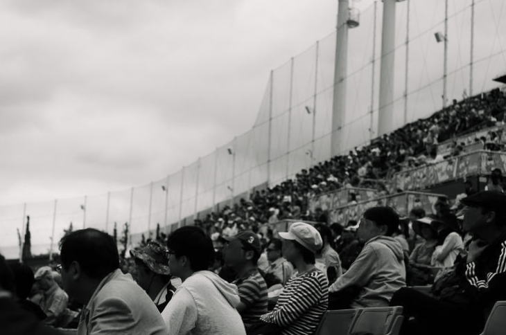 spectators at Jingu Stadium