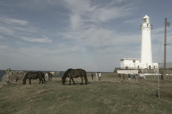 Shiriyazaki Lighthouse and Kandachime horses.