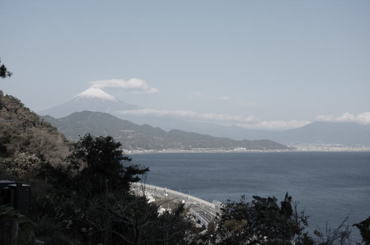 Mount Fuji as viewed from Satta Pass.