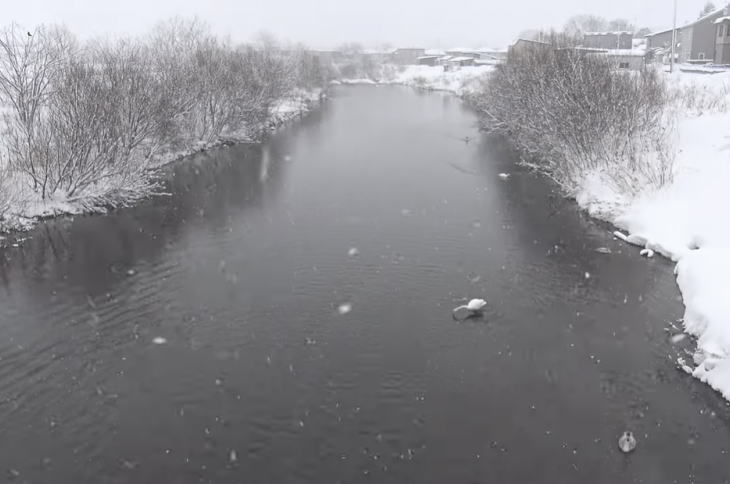 The Shinjo River in Aomori.