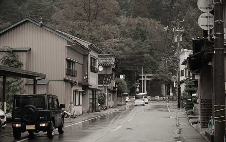 Tsurugi Town in Hakusan City, Ishikawa Prefecture.