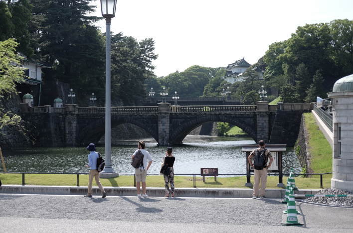 The Double Bridge at the Imperial Palace.（皇居二重橋）