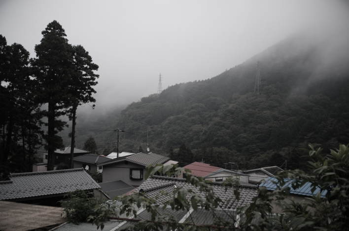 Overlooking the village of Hatajuku.