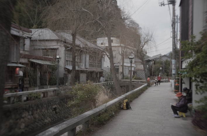 Perry Road in Shimoda on a winter morning.